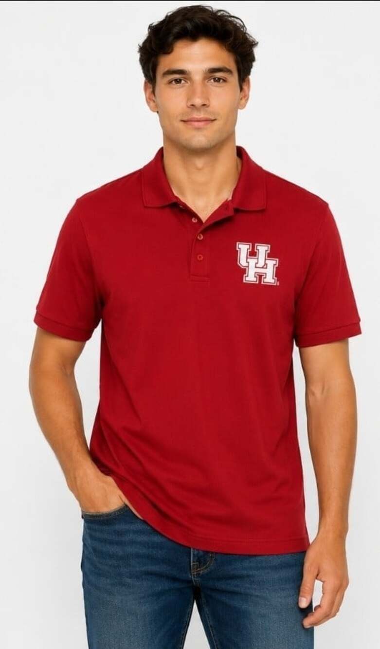 University of Houston Men's Antigua Regular Legacy Pique Polo Medium NWT New T90